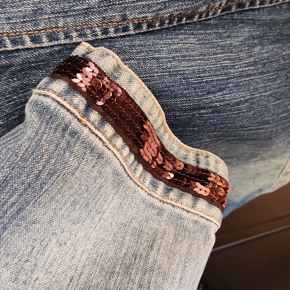 Venezia Embellished Jean Jacket - Picture 4 of 6